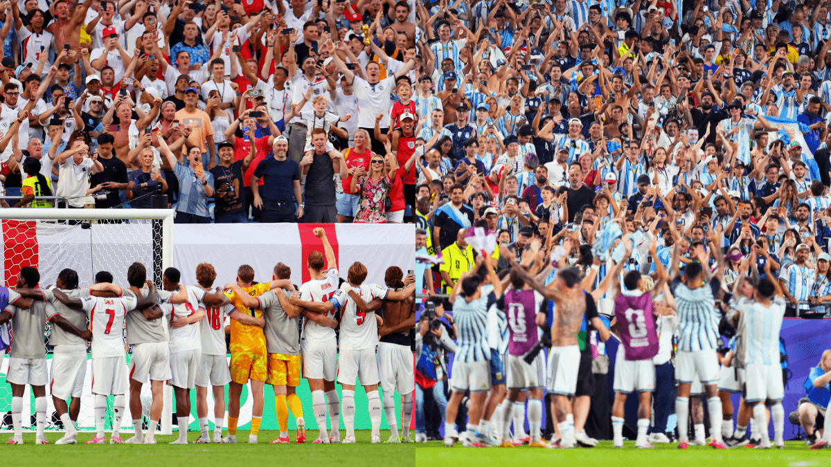 Torcidas de Inglaterra e Argentina emocionaram na Copa
