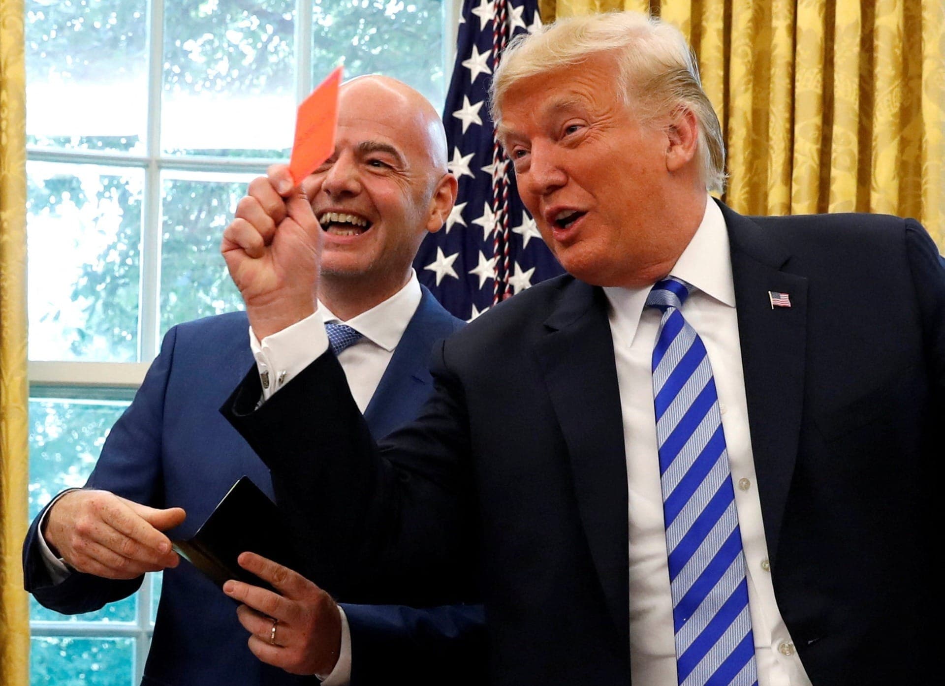 Gianni Infantino e Donald Trump