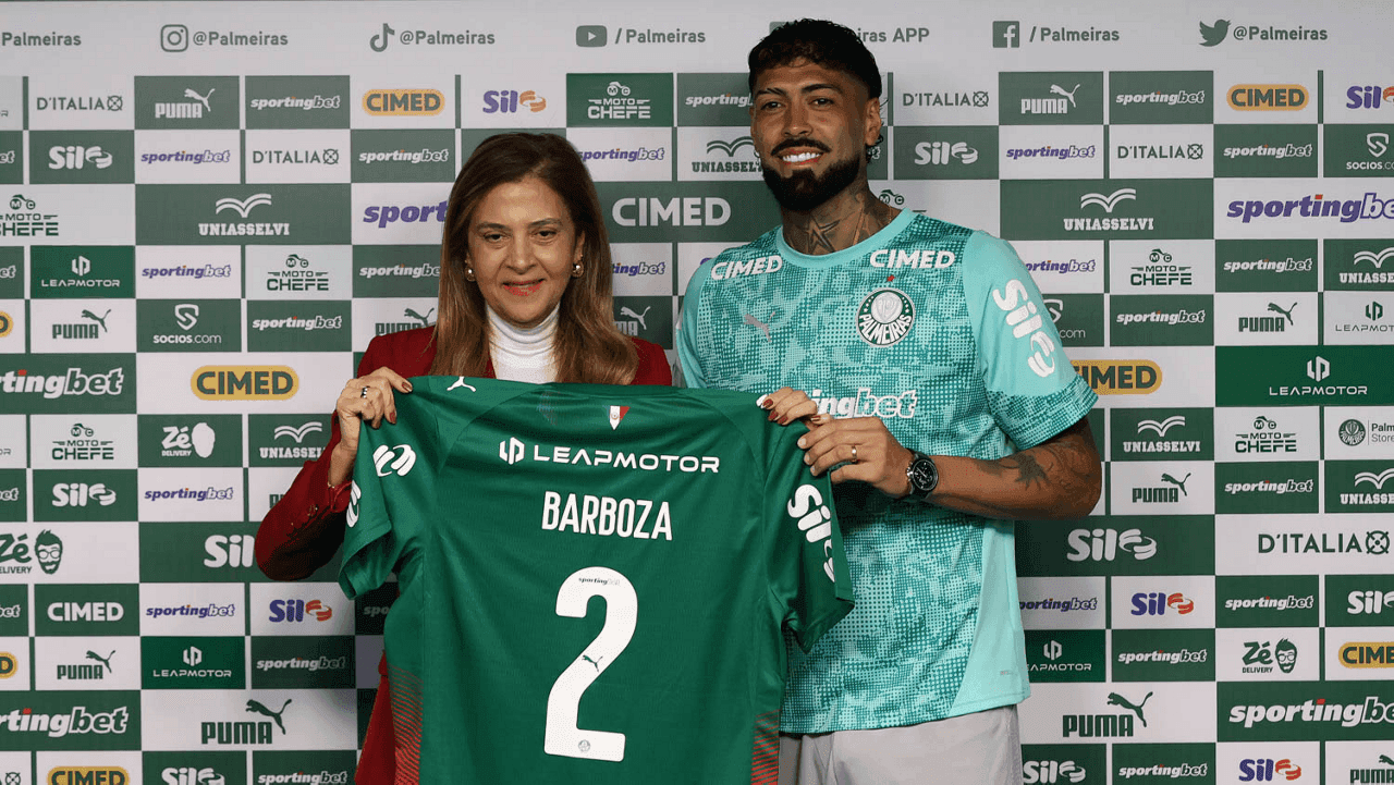 Barboza é anunciado no Palmeiras