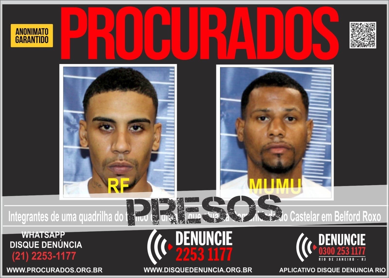 Dois presos na ação em Belford Roxo