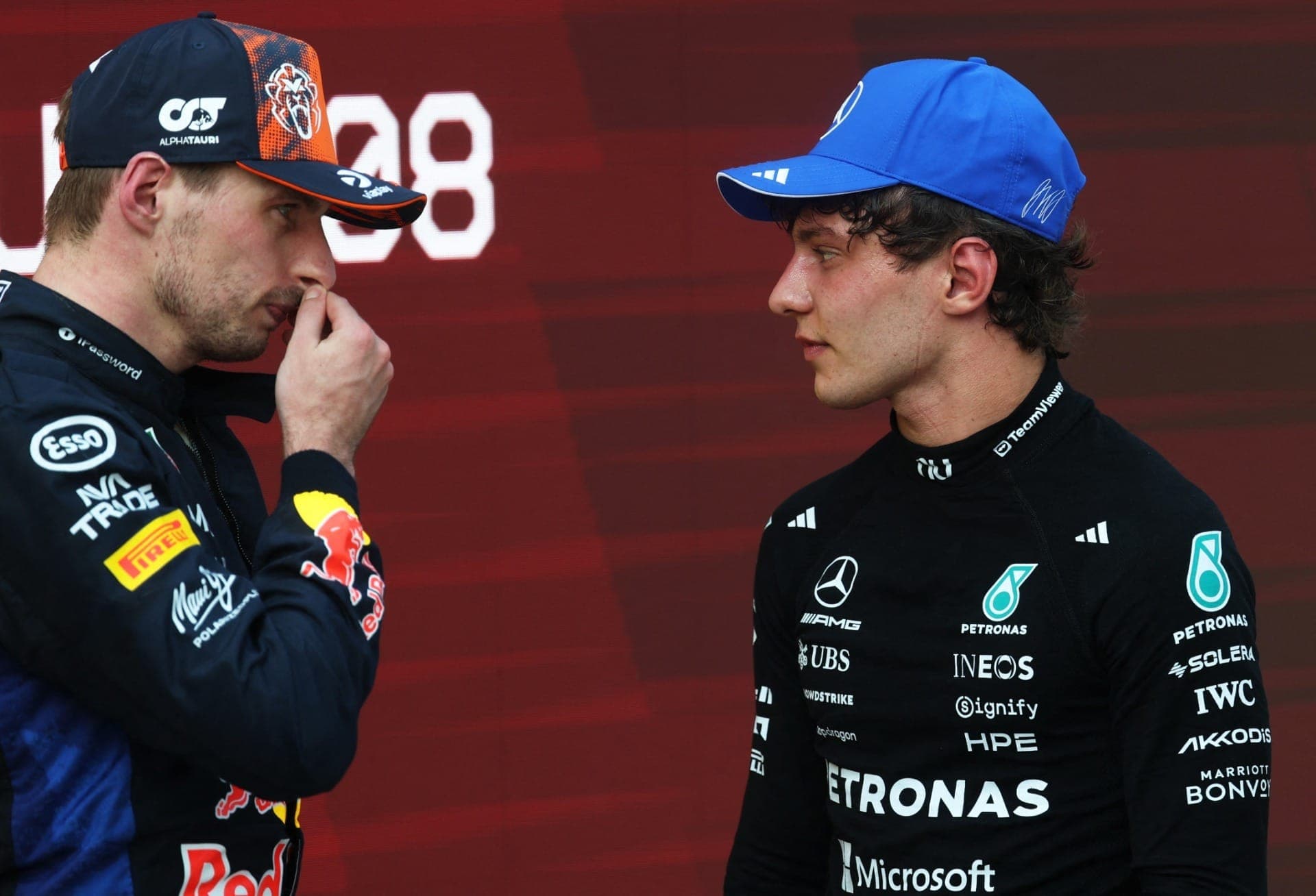 Verstappen e Antonelli no GP da Áustria