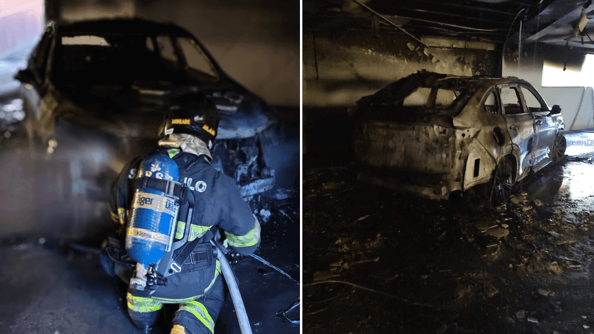 Incêndio em carro elétrico aciona Bombeiros e Defesa Civil em São Sebastião