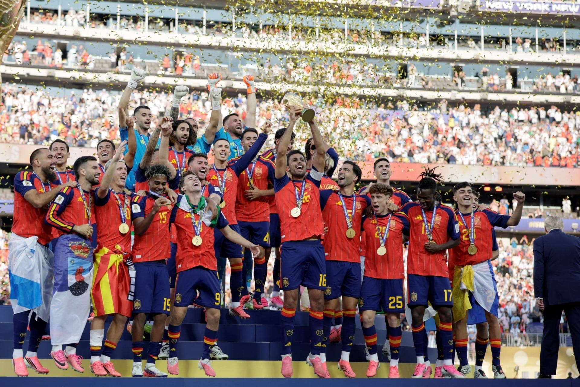 Espanha comemora título da Copa do Mundo de 2026