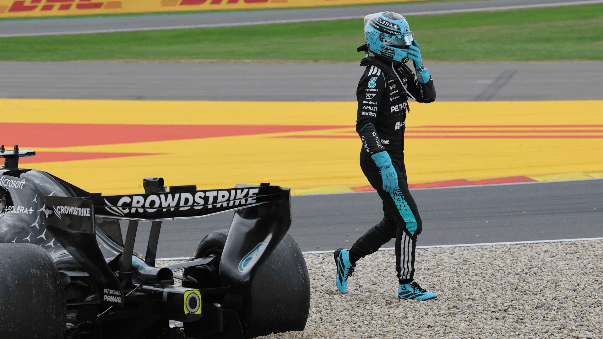 George Russell abandona o GP da Bélgica