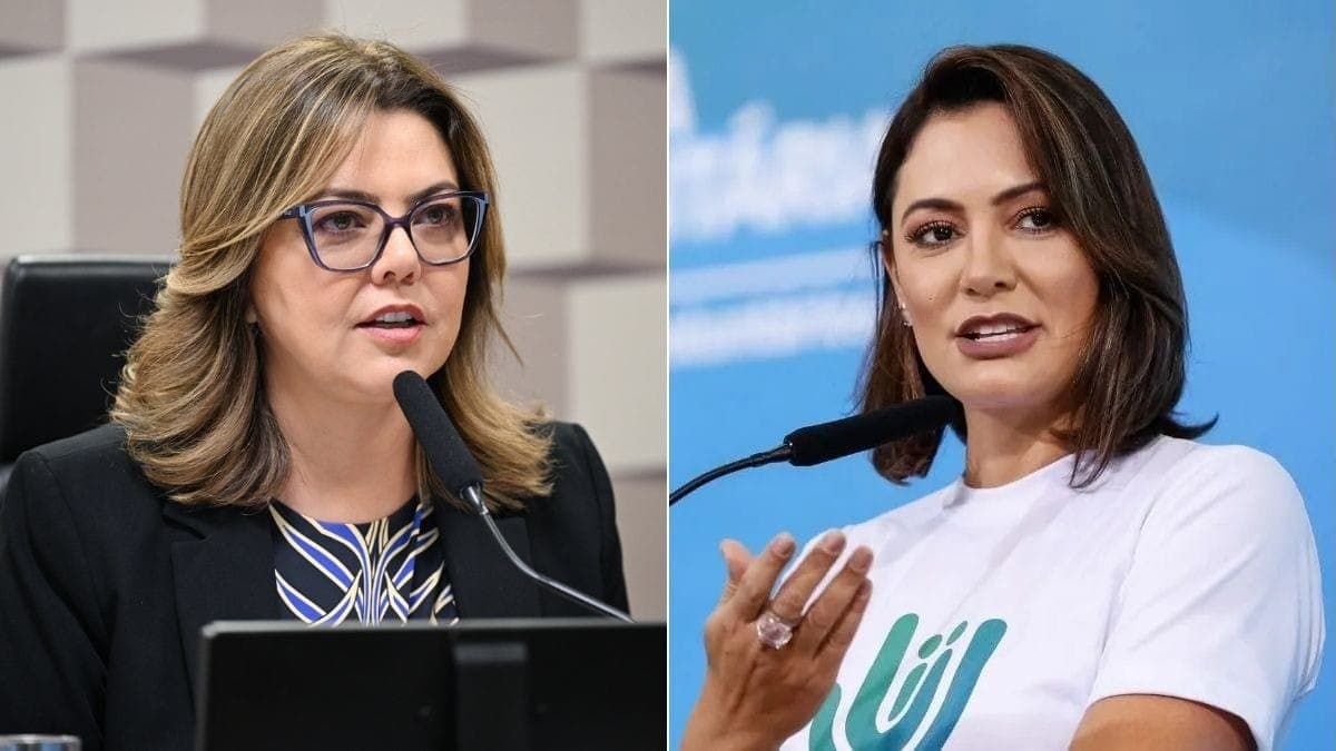 Leila Barros e Michelle Bolsonaro