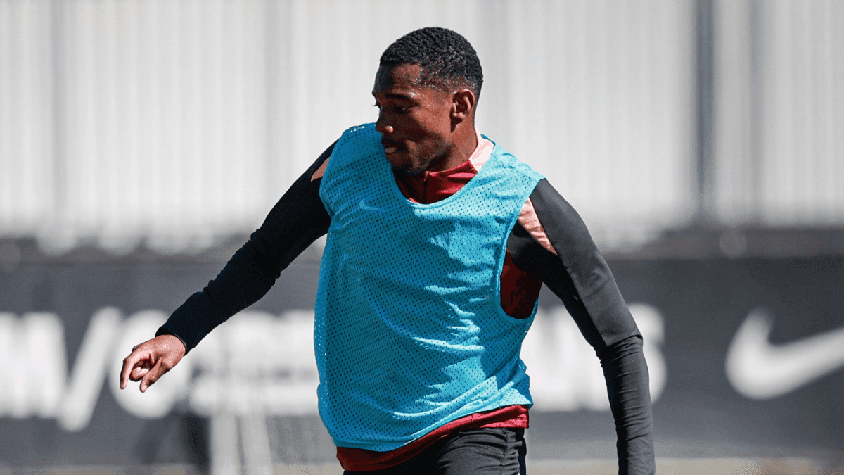 André em treino do Corinthians