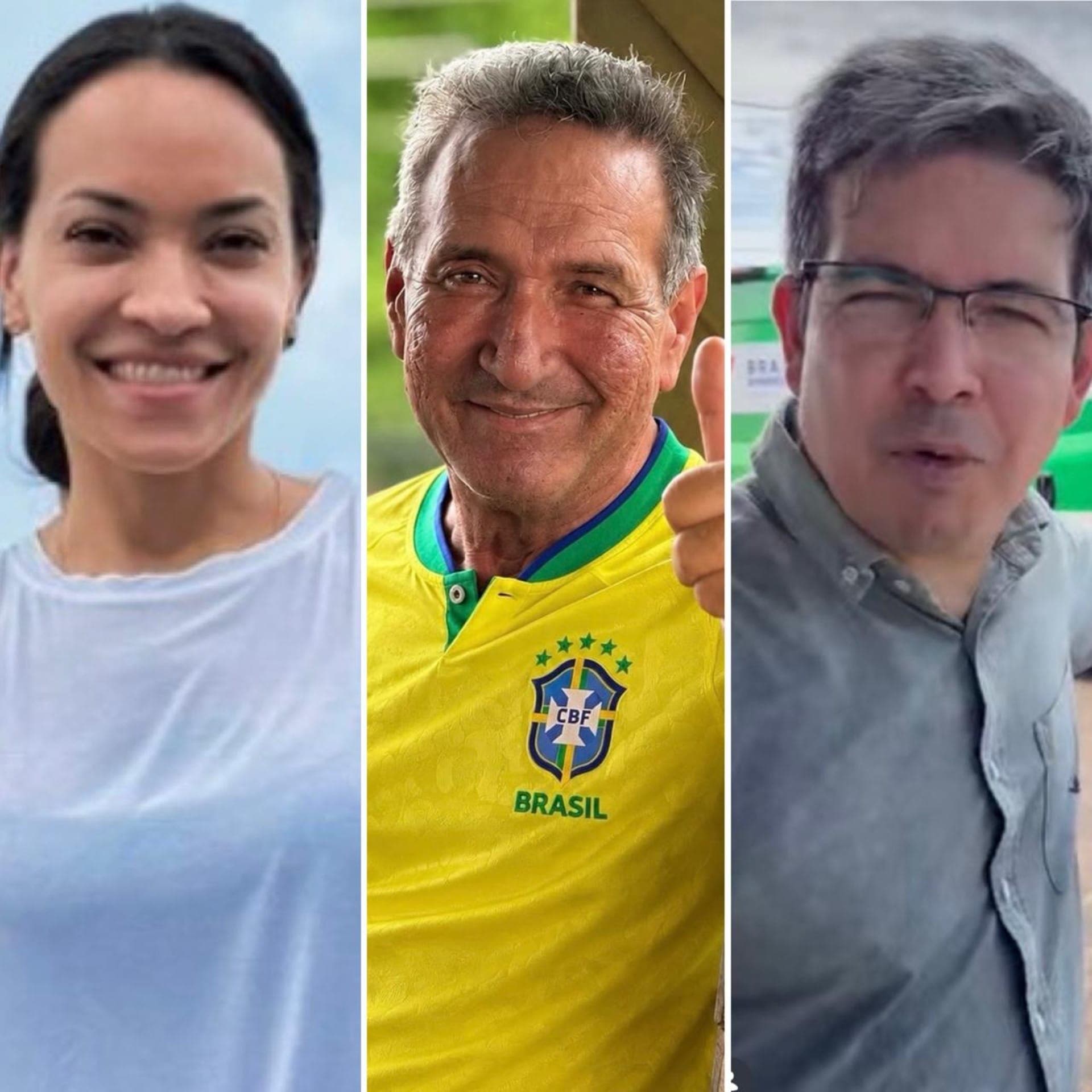 Eleições AP - Rayssa Furlan (à esq.), Lucas Barreto (ao centro) e Randolfe (à dir.)