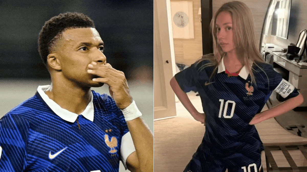 Mbappé posta foto de Ester Expósito com sua camisa