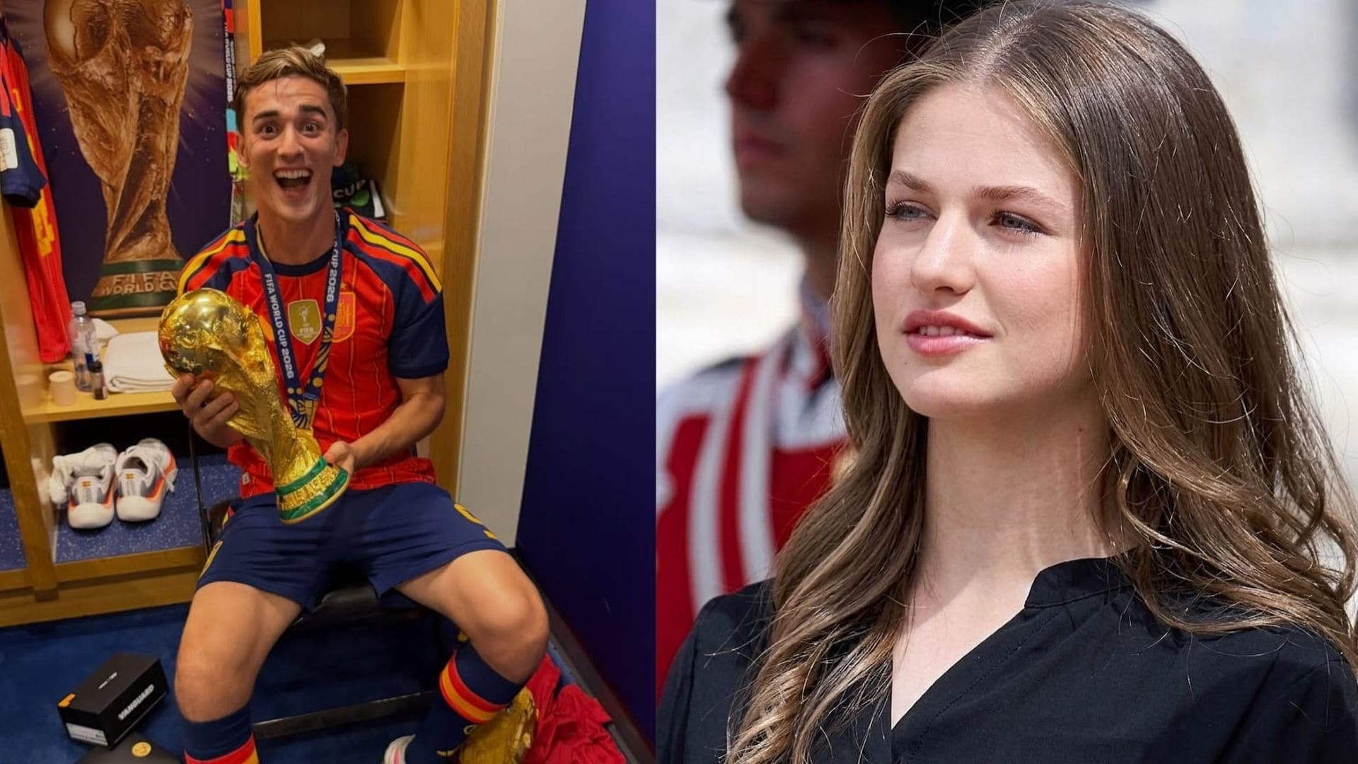Pablo Gavi e Princesa Leonor