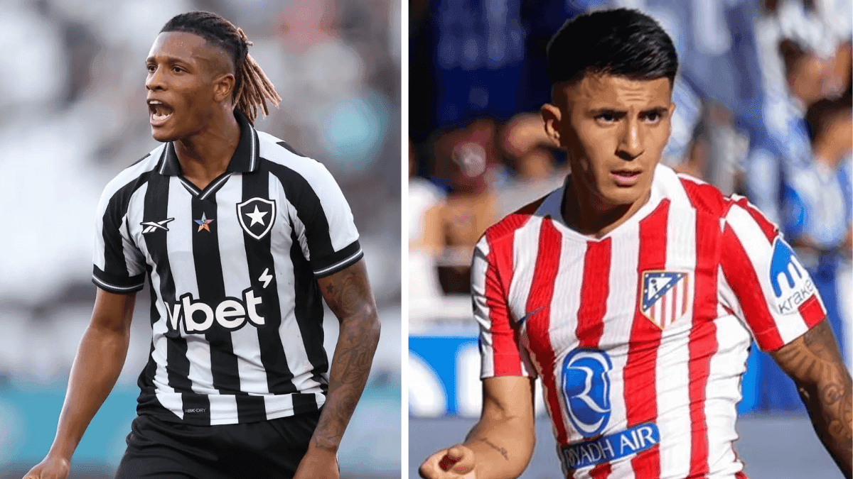 Danilo, do Botafogo, e Thiago Almada, do Atlético de Madrid, são alvos de Botafogo e Flamengo, respectivamente