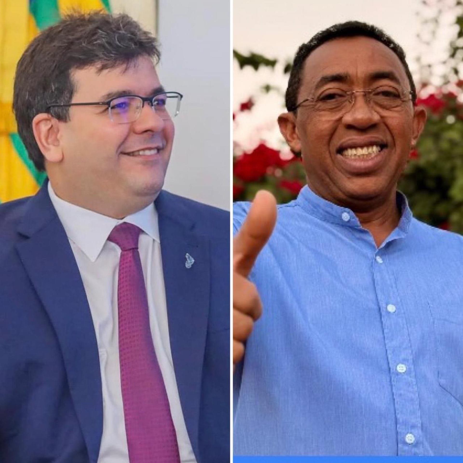 Eleições PI - Rafael Fonteles (à esq.) e Joel Rodrigues (à dir.)