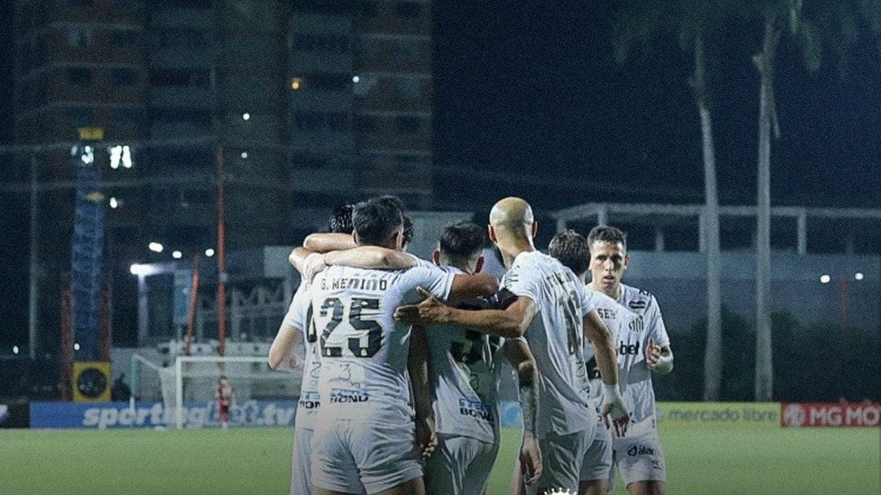 Santos em jogo contra a UCV na Venezuela