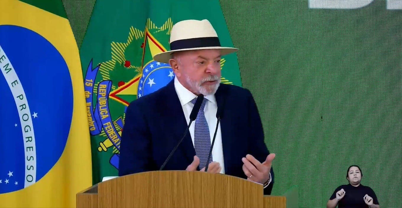 Lula durante lançamento do plano Brasil Soberano III