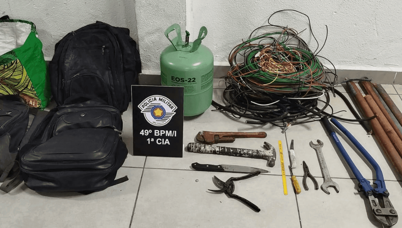 Os materiais foram recuperados