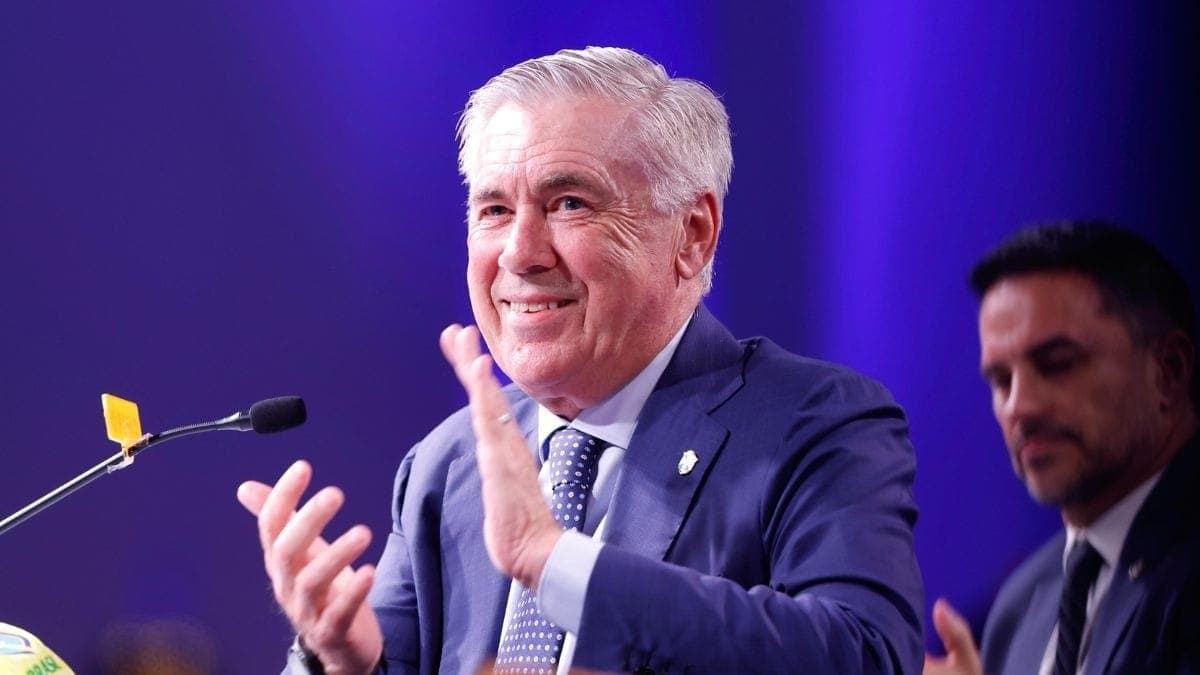Carlo Ancelotti, técnico da Seleção Brasileira