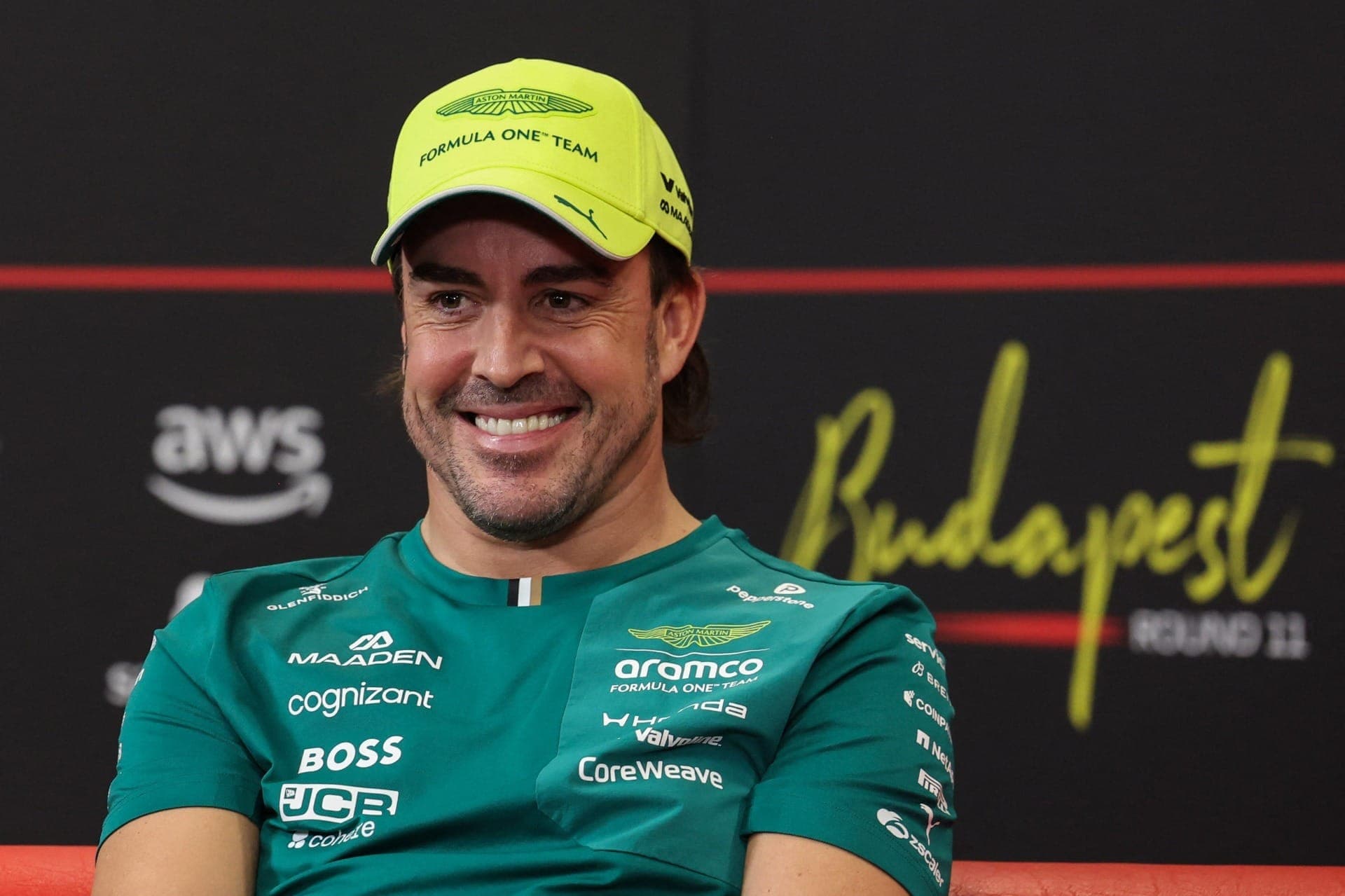 Fernando Alonso em coletiva oficial do GP da Hungria
