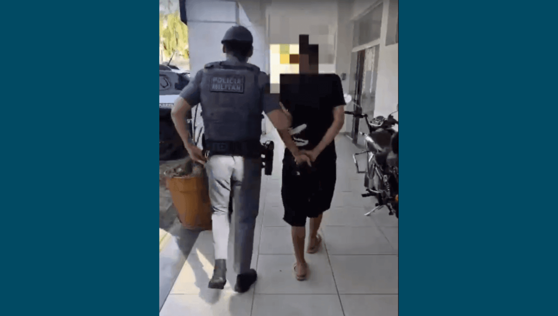 O indivíduo foi preso e segue à disposição da Justiça