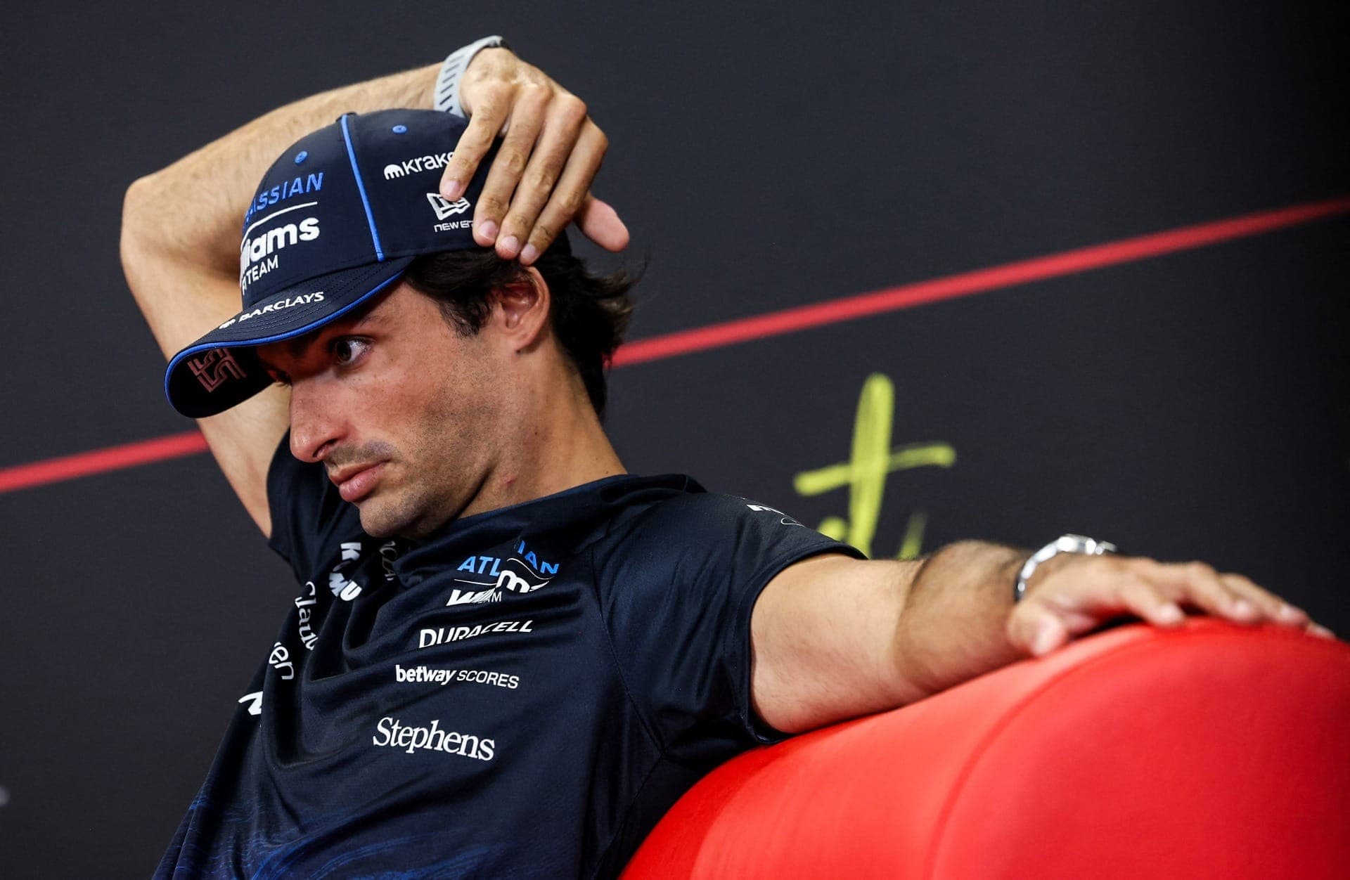 Sainz em coletiva no GP da Hungria