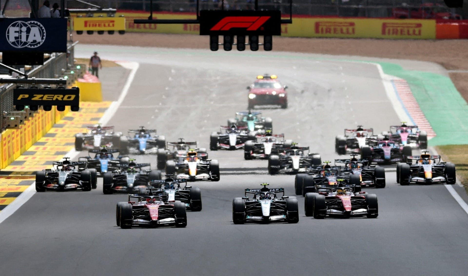 Carros de Fórmula 1 no GP da Grã-Bretanha