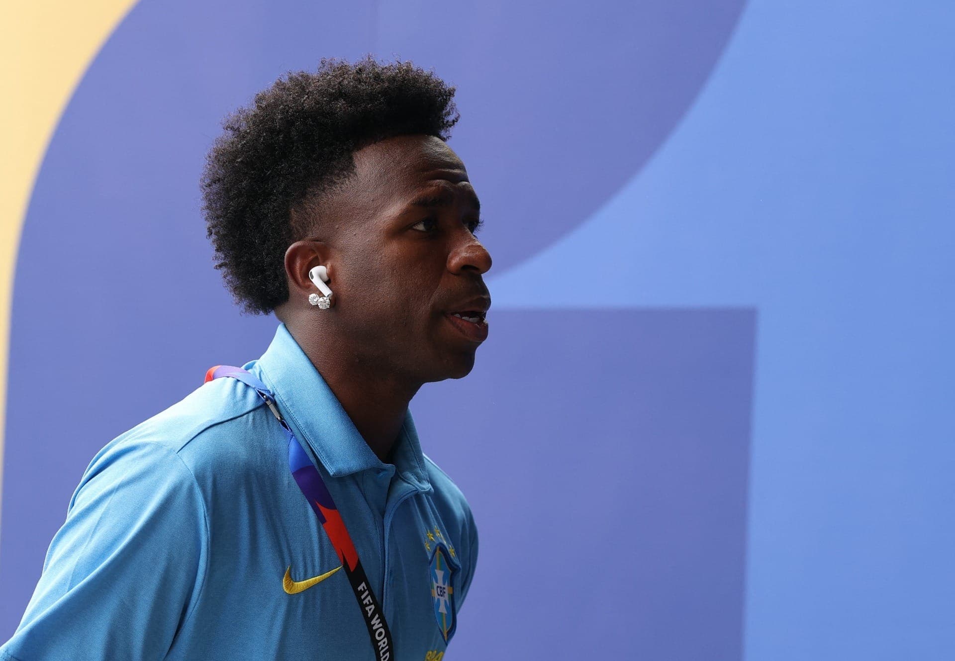 Vinicius Júnior em ação com a Seleção Brasileira na Copa do Mundo