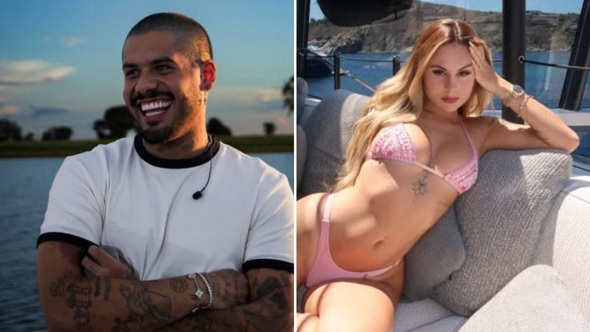 Zé Felipe e Lara Jucah são flagrados em clima de romance