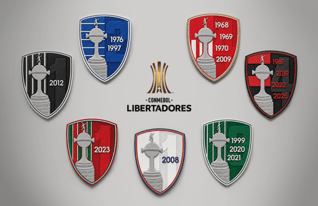 Conmebol apresentou os novos patches que os clubes vencedores da Libertadores usarão