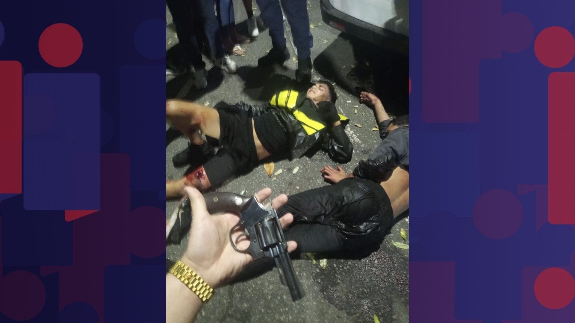 Dois adolescentes ficaram feridos e foram socorridos ao Hospital Souza Aguiar