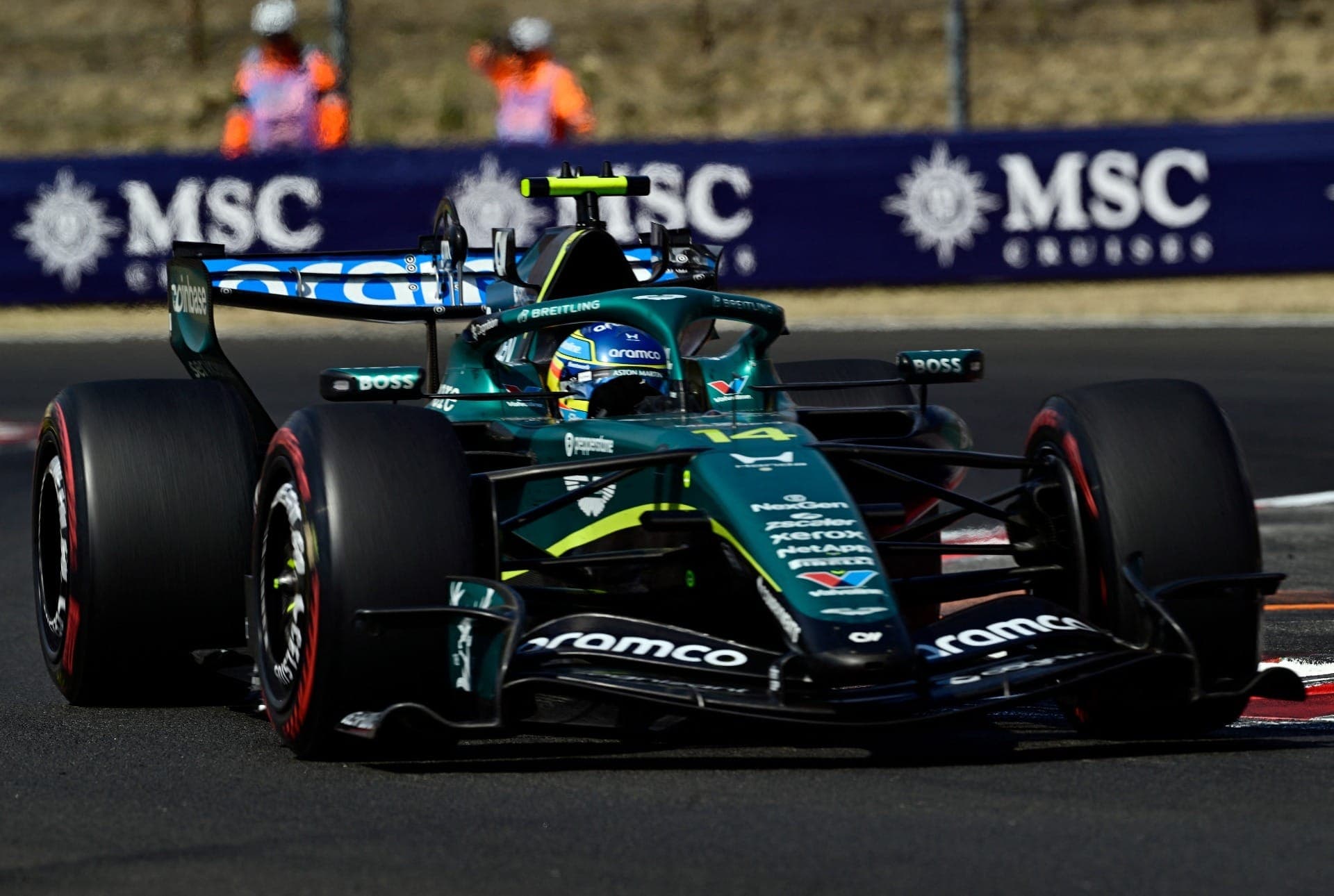 Fernando Alonso durante o GP da Hungria de Fórmula 1