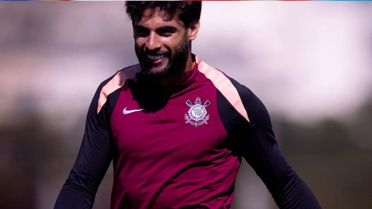 Yuri Alberto durante treino do Corinthians