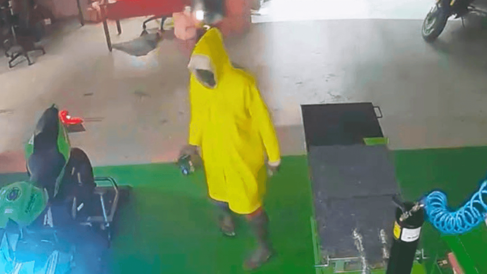 As imagens do circuito de segurança ajudaram na identificação