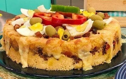 Torta de carne de liquidificador