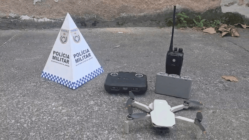 Um drone e um detector de drones foram apreendidos