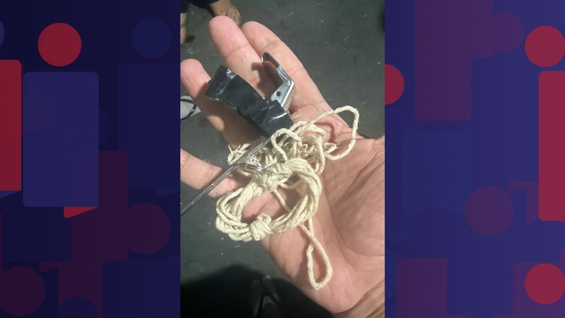 Artefato explosivo caiu em piscina