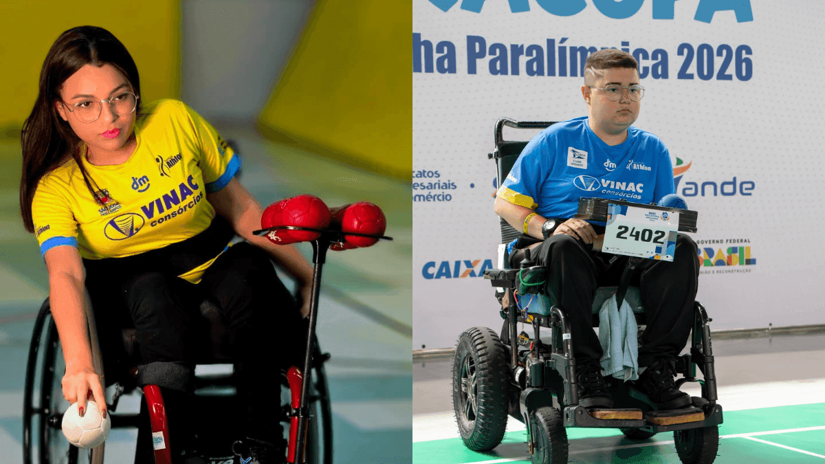 Joice Lira e Jonathan Lucas participam do Campeonato Paulista de Bocha Paralímpica