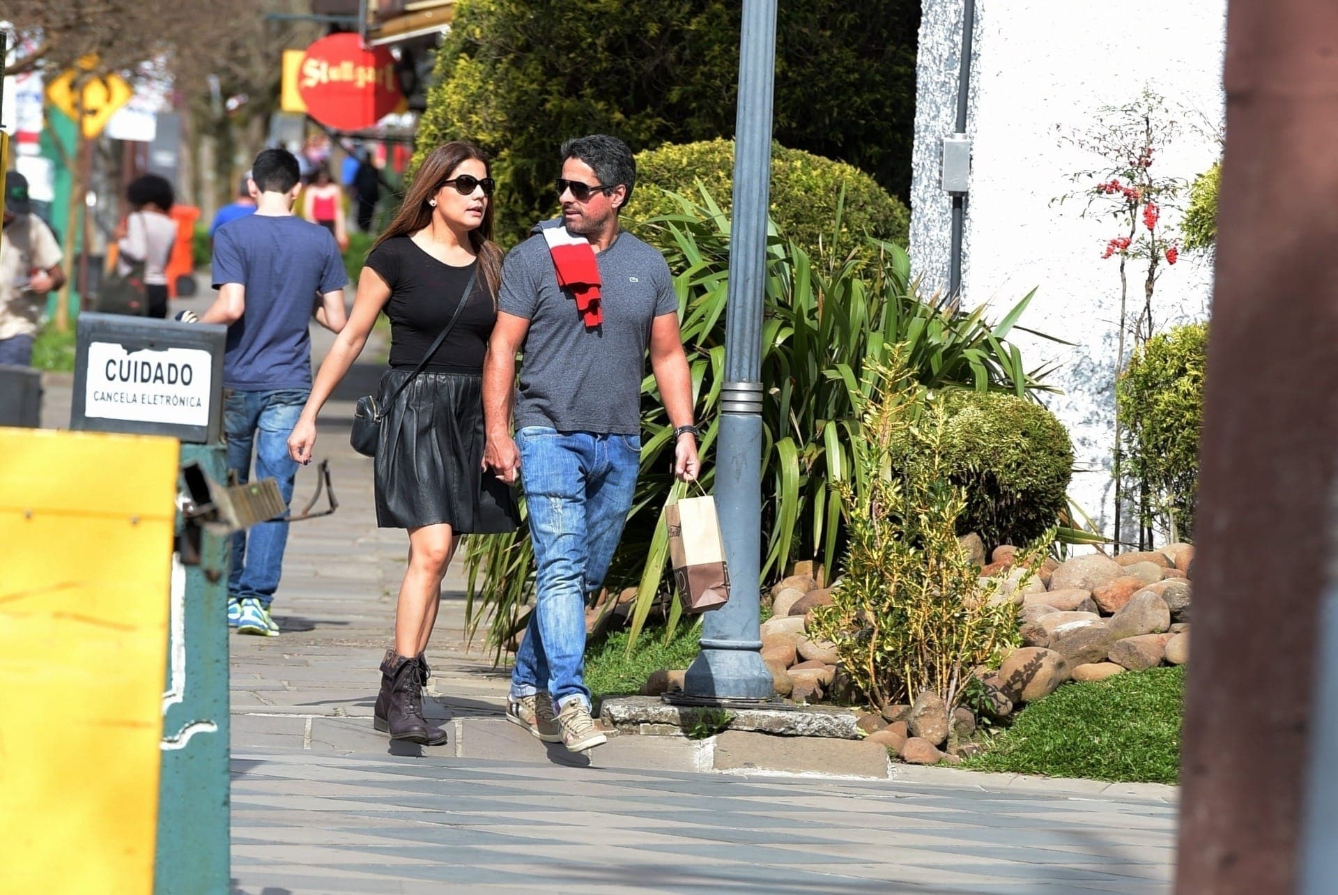 Nivea Stelmann e o marido, em 2015