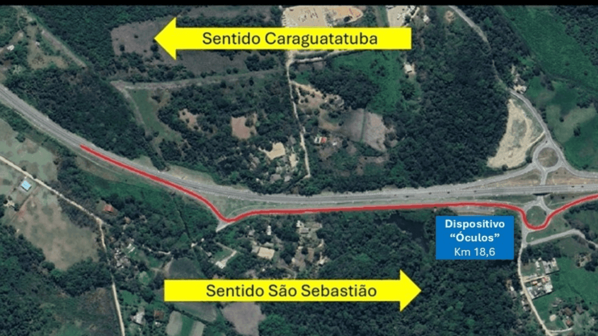 Trecho do Contorno Sul da Rodovia dos Tamoios passará por reforma
