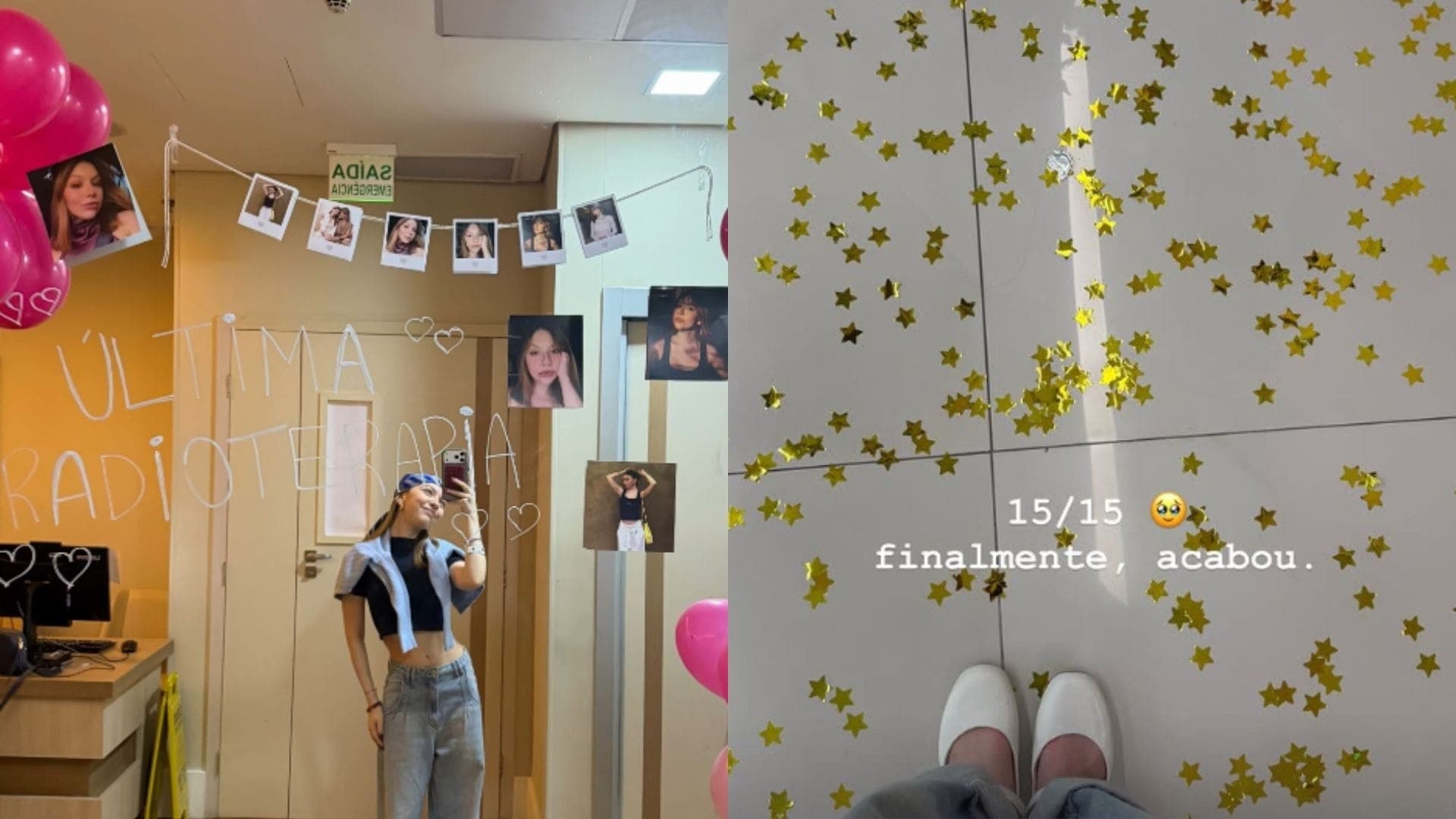 Bruna Furlan celebrou última radioterapia