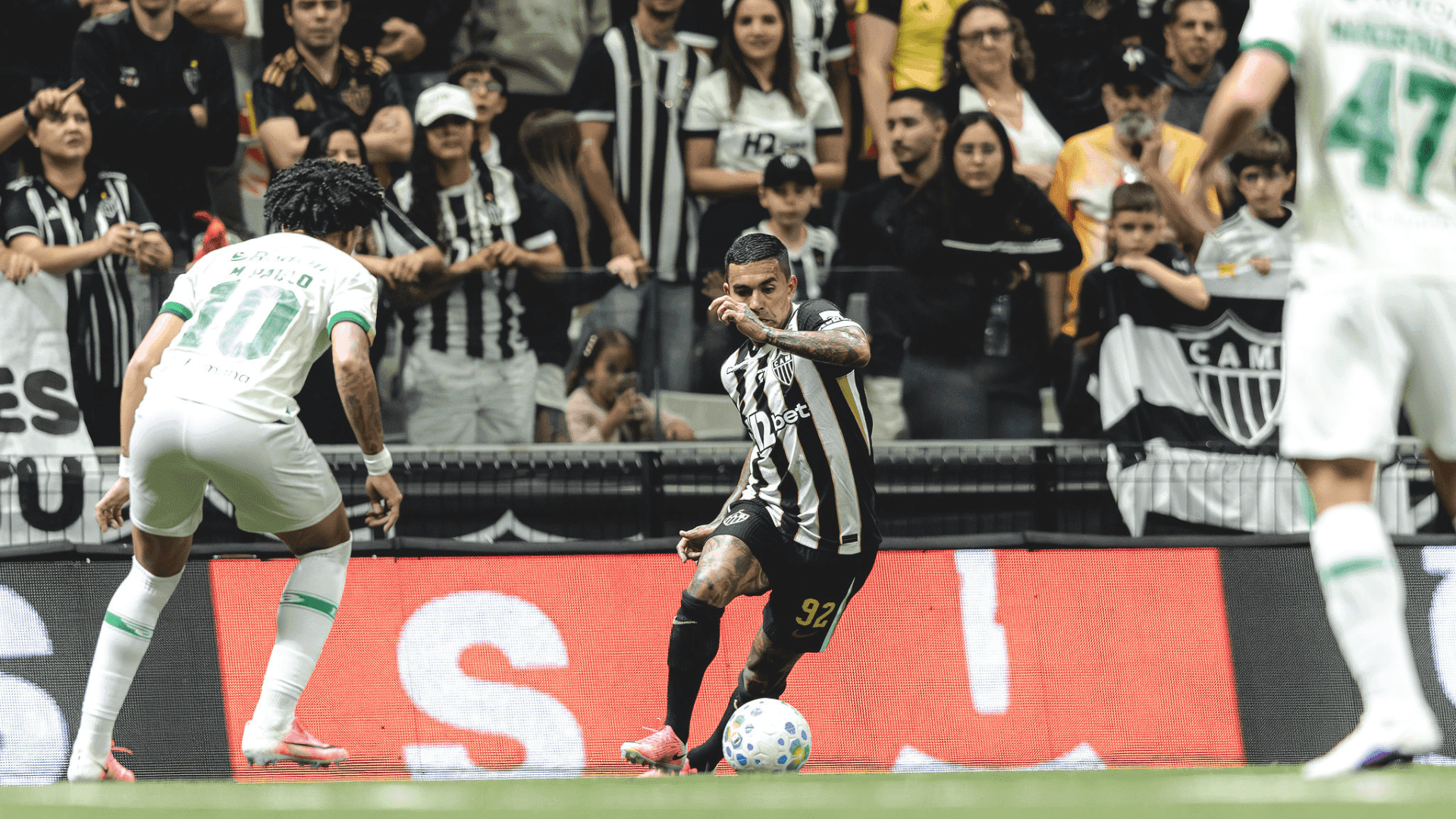 Dudu, do Atlético-MG, em jogo contra Juventude pela Copa do Brasil 2026