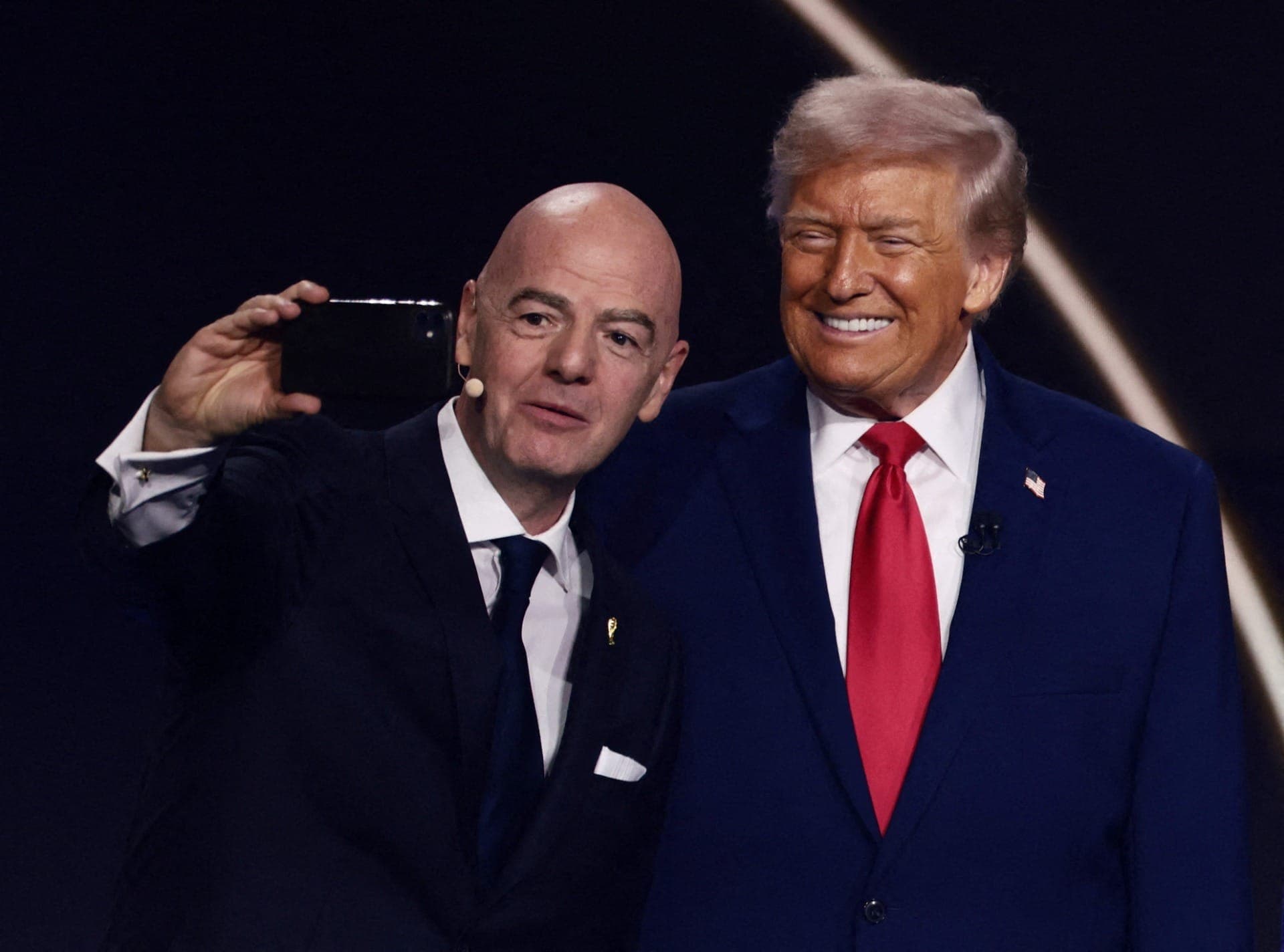 Gianni Infantino, presidente da Fifa, e Donald Trump, presidente dos Estados Unidos