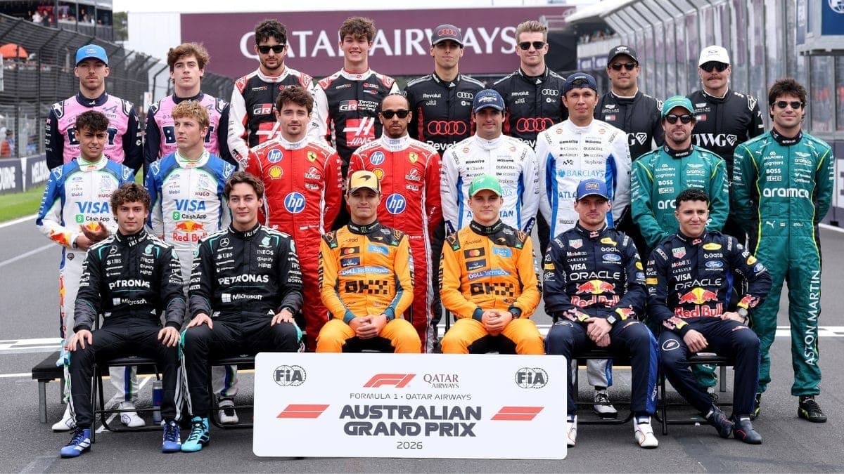 Grid da temporada de 2026 da Fórmula 1 no GP da Austrália