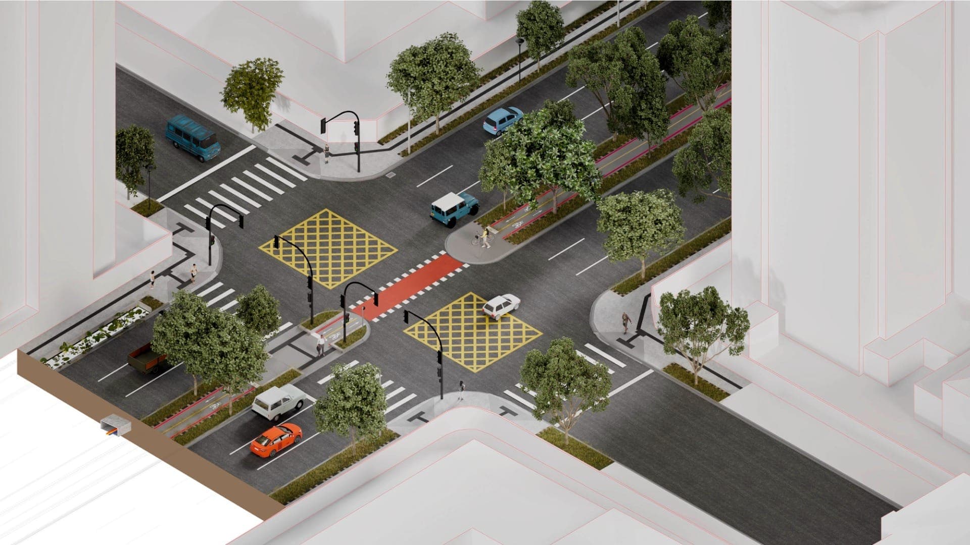 Revitalização da Visconde de Guarapuava prevê fiação subterrânea, ciclovia e jardins de chuva