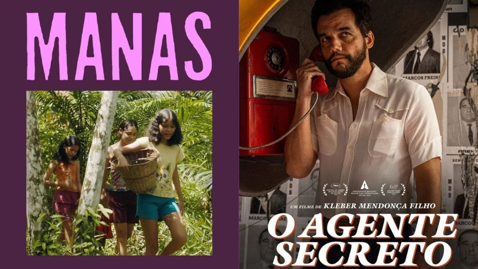 Manas e O Agente Secreto dividiram o prêmio