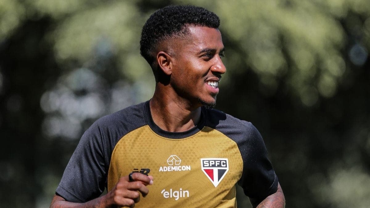 Marcos Antônio em treino do São Paulo