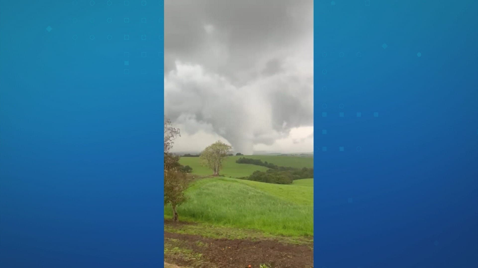 Tornado atingiu cidade de Pedro Osório (RS)
