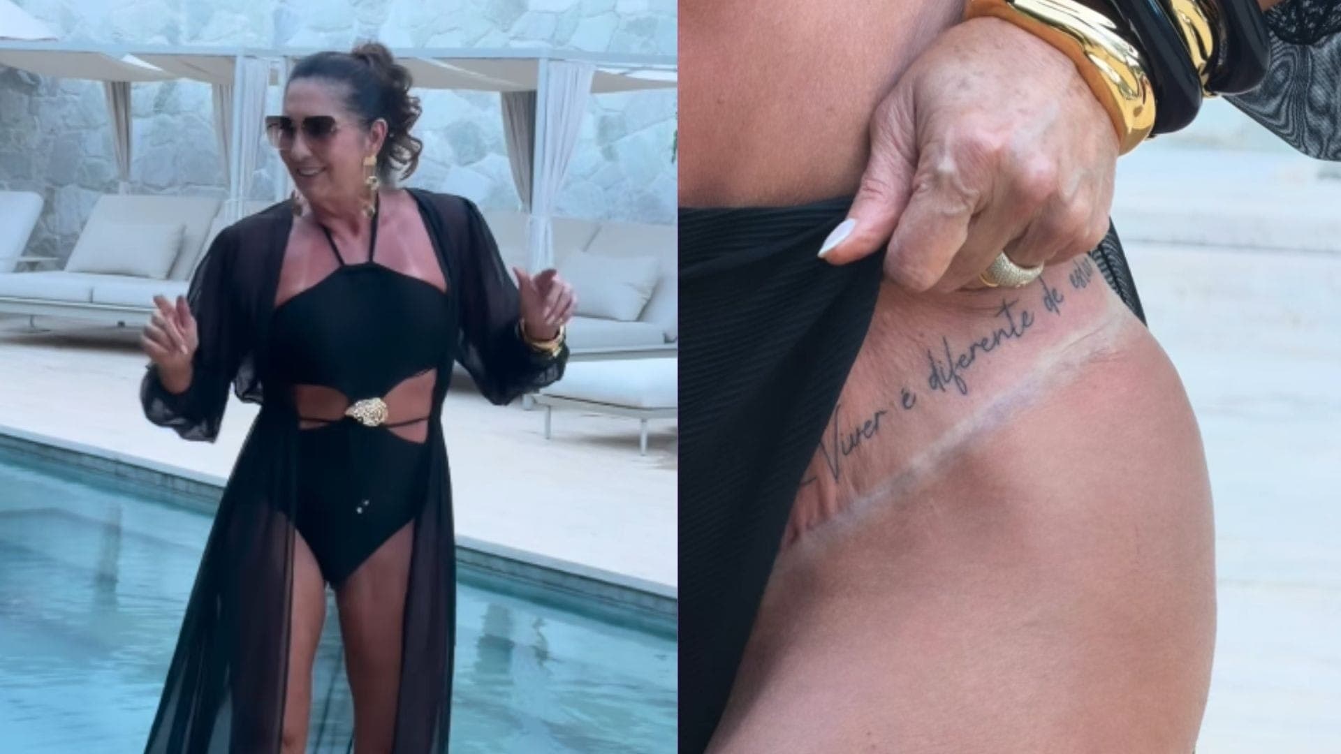 Mãe de Virginia Fonseca exibiu tatuagem íntima