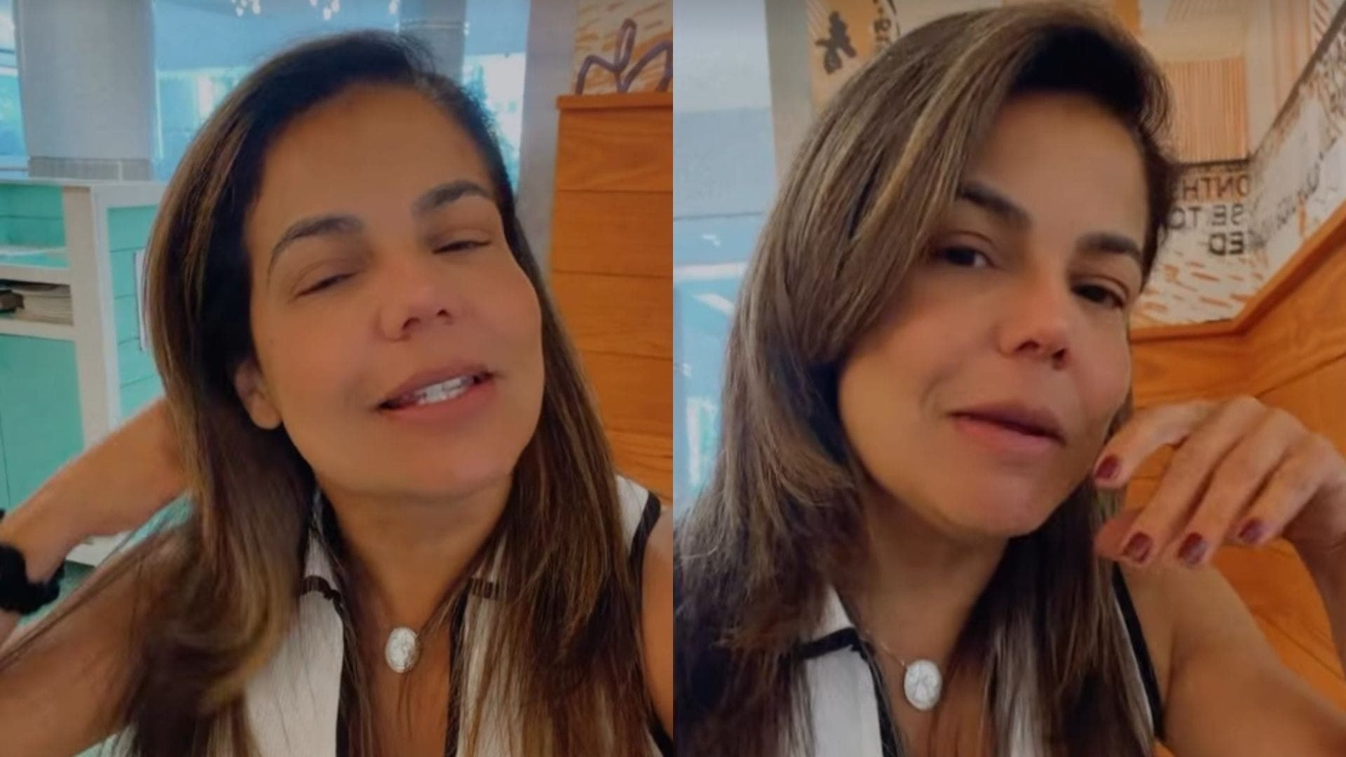 Nivea Stelmann passou por perrengue em voo