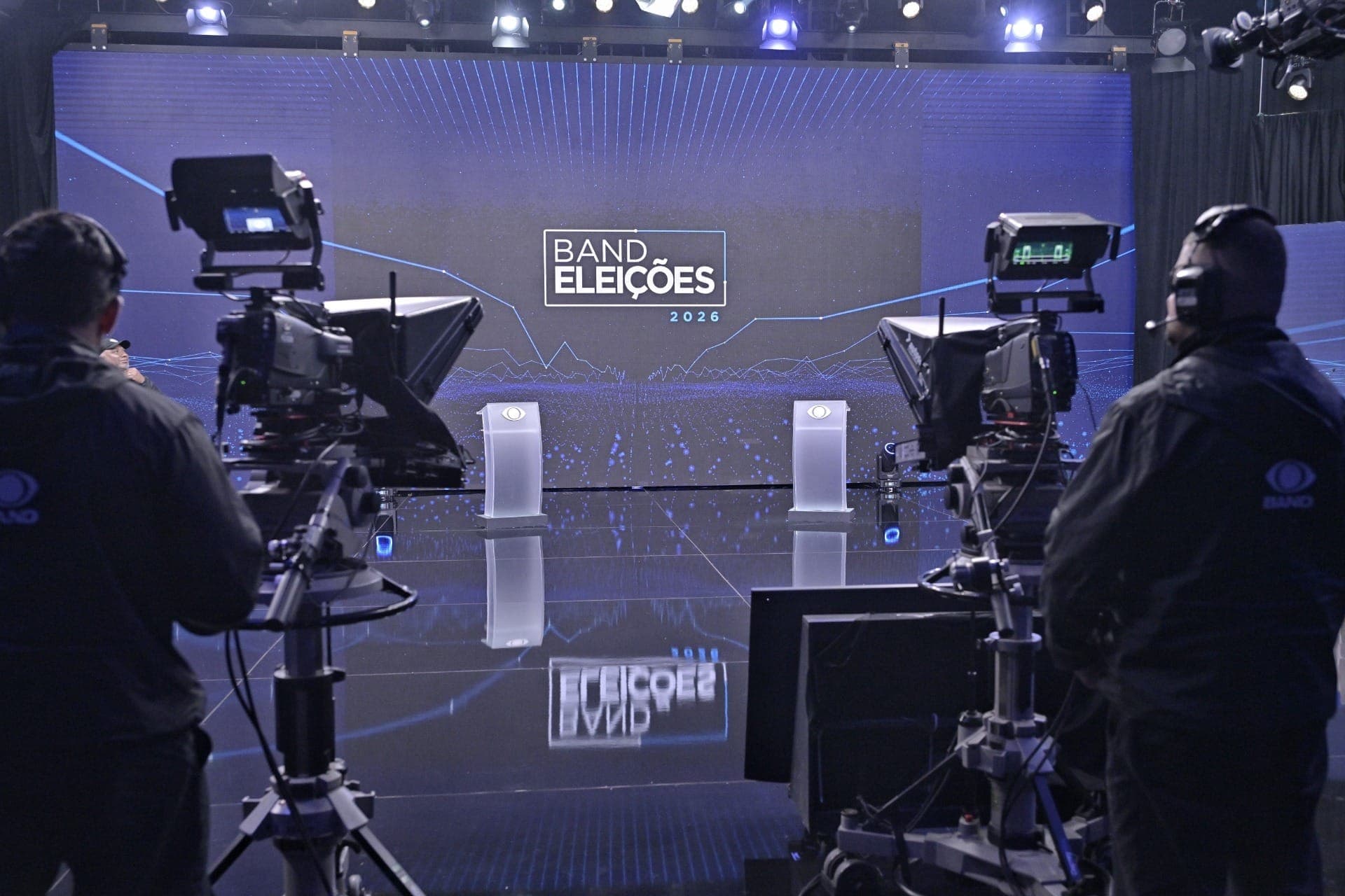 Debate Band Eleições 2026 com Fernando Haddad e Tarcísio de Freiras