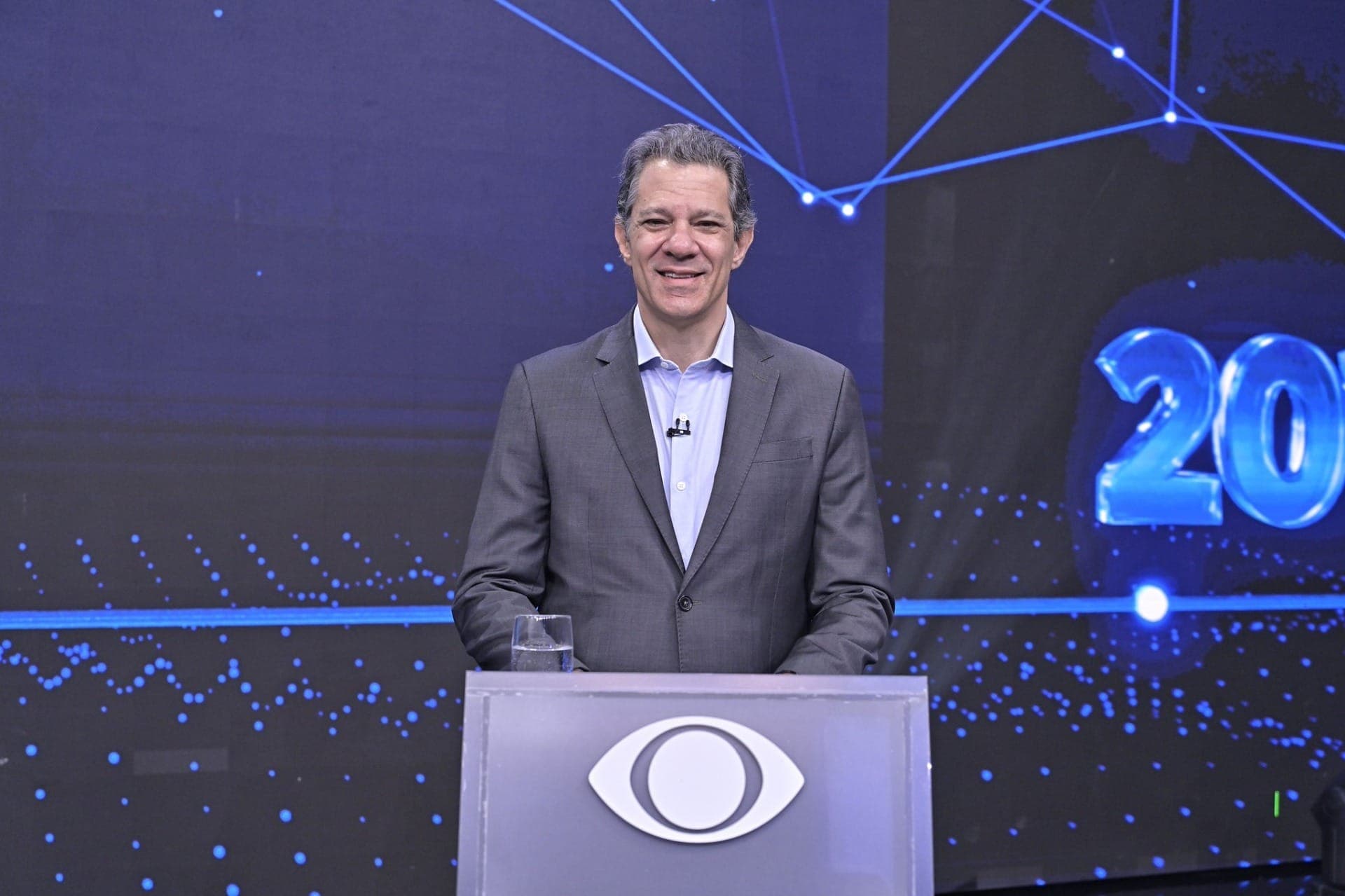 Fernando Haddad durante debate ao governo de SP na Band
