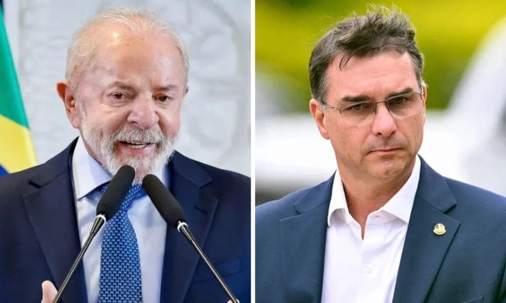 Pesquisa aponta vantagem de Lula (PT) em segundo turno contra Flávio Bolsonaro (PL)