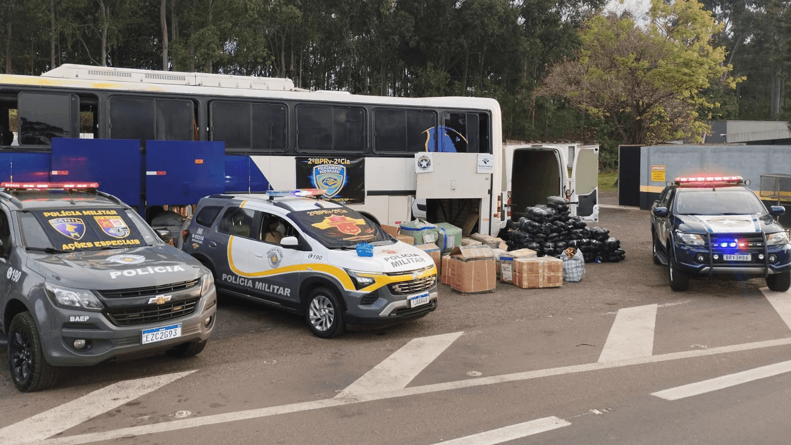 A mercadoria apreendida foi avaliada em mais de R$ 628 mil